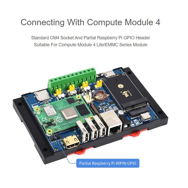 Waveshare Industrial IoT Wireless Expansion Module for Raspberry Pi CM4(US Plug) - free shipping - PMC Jewellery - Order now!