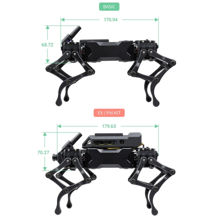 Waveshare WAVEGO 12-DOF Bionic Dog-Like Robot, Extension Pack(UK Plug) - free shipping - PMC Jewellery - Order now!