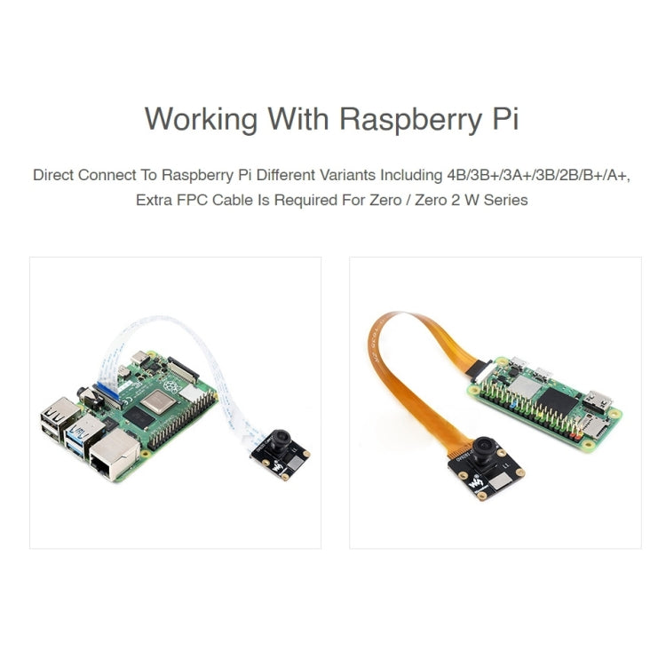 Waveshare OV9281-120 1MP Mono Camera Module for Raspberry Pi, Global Shutter - free shipping - PMC TechLife - Order now!
