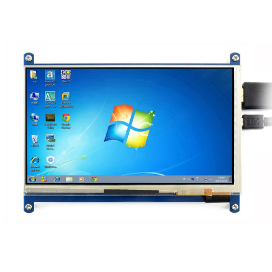 WAVESHARE 7 Inch HDMI LCD (C) 1024×600 Touch Screen  for Raspberry Pi Supports Various Systems - LCD & LED Display Module by PMC Jewellery | Online Shopping South Africa | PMC Jewellery