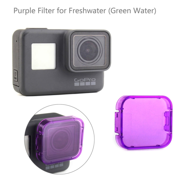 6 in 1 for GoPro HERO5 Sport Action Camera Professional Colorized Lens Filter(Red + Yellow + Purple + Pink + Orange + Grey) - Lens Filter by PMC Jewellery | Online Shopping South Africa | PMC Jewellery | Buy Now Pay Later Mobicred