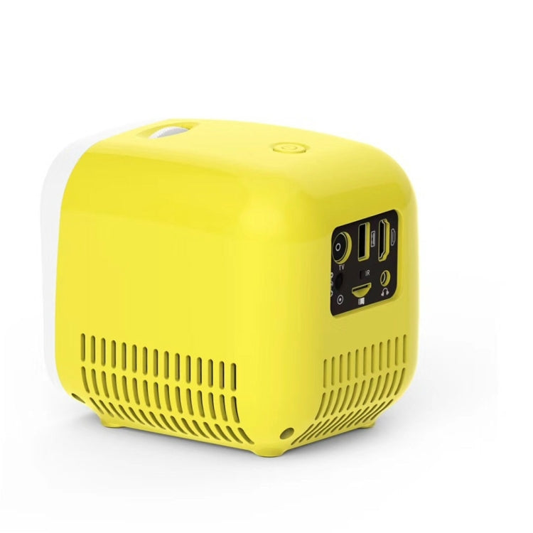 L1 Children Projector Mini LED Portable Home Speaker Projector, AU Plug(Yellow) - LED Projector by PMC Jewellery | Online Shopping South Africa | PMC Jewellery | Buy Now Pay Later Mobicred