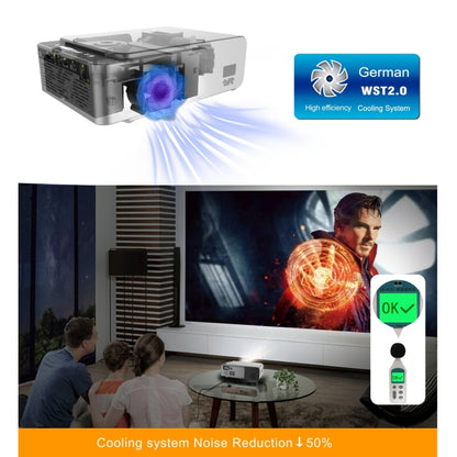 T6 2000ANSI Lumens 1080P LCD Mini Theater Projector, Phone Version, UK Plug(Red) - LED Projector by PMC Jewellery | Online Shopping South Africa | PMC Jewellery | Buy Now Pay Later Mobicred