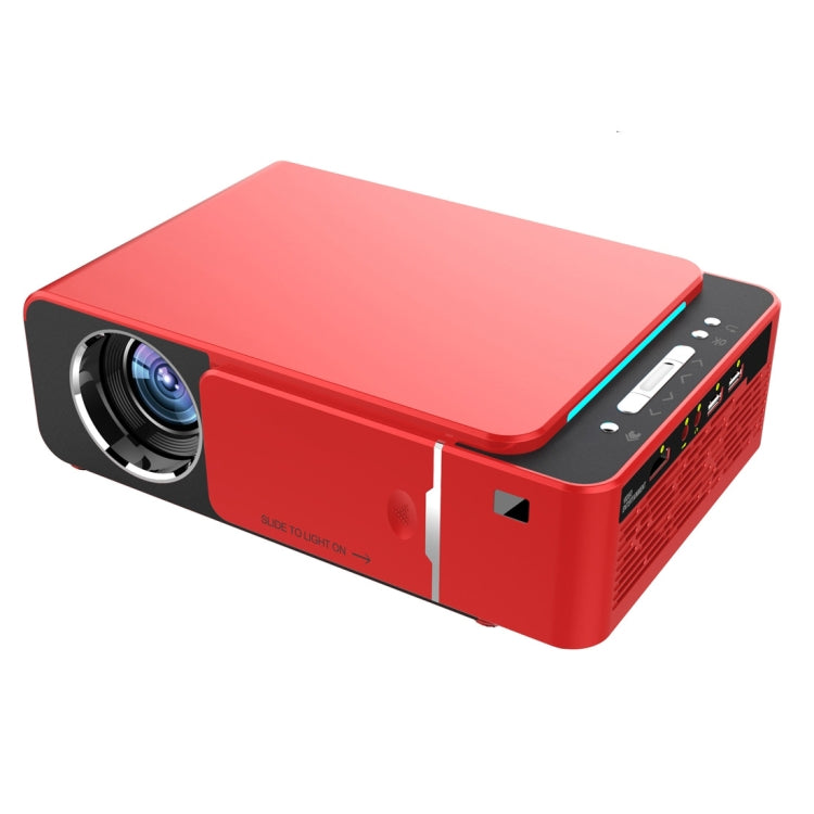 T6 2000ANSI Lumens Mini Theater Projector, Android 7.1 RK3128 Quad Core, 1GB+8GB, AU Plug(Red) - LED Projector by PMC Jewellery | Online Shopping South Africa | PMC Jewellery | Buy Now Pay Later Mobicred