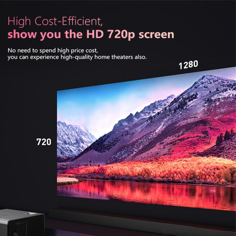 RD825 1280x720 2200LM Mini LED Projector Home Theater, Support HDMI & AV & VGA & USB, Smart Version (Silver) - LED Projector by PMC TechLife | Online Shopping South Africa | PMC TechLife | Buy Now Pay Later Mobicred
