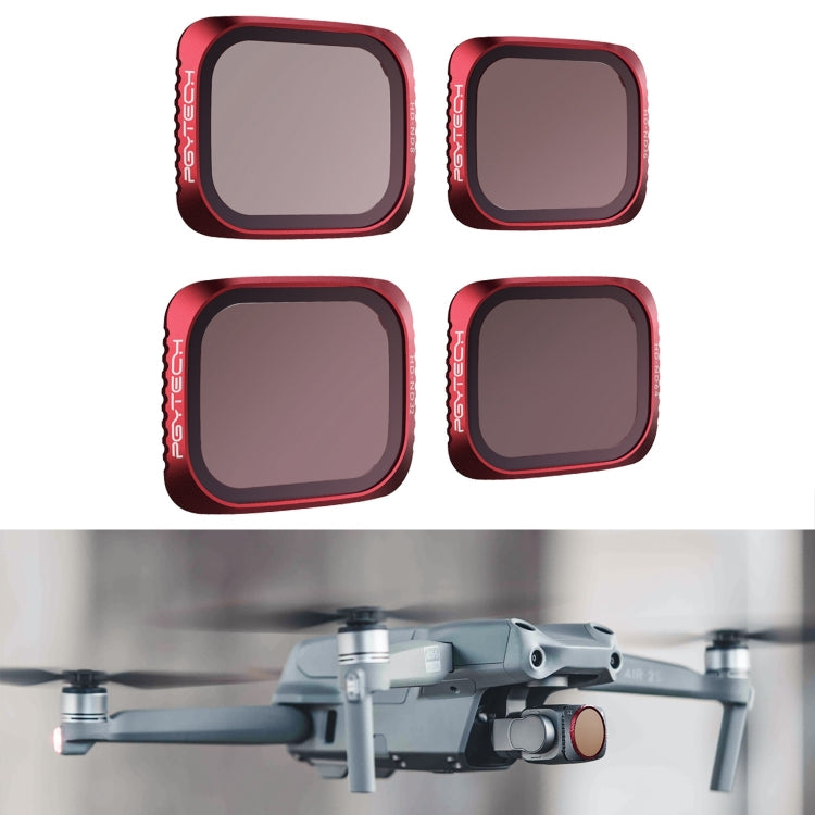 PGYTECH P-16B-062 4 in 1 ND8+ND16+ND32+ND64 Lens Filter Kits for DJI Air 2S - Mavic Lens Filter by PGYTECH | Online Shopping South Africa | PMC Jewellery | Buy Now Pay Later Mobicred
