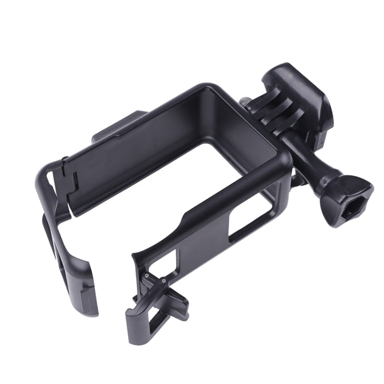 For DJI Osmo Action 3 Vertical Plastic Protective Frame Cage with Cold Shoes (Black) - Protection Frame by PMC Jewellery | Online Shopping South Africa | PMC Jewellery | Buy Now Pay Later Mobicred