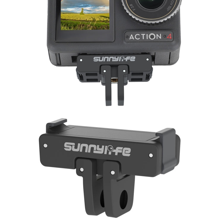 Sunnylife AD691 Magnetic Adapter Mount for DJI Action 2 / Osmo Action 3 / 4 (Black) -  by Sunnylife | Online Shopping South Africa | PMC Jewellery | Buy Now Pay Later Mobicred