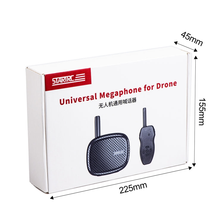 STARTRC Drone Megaphone Wireless Portable Speaker 3KM Control for DJI Mavic / Air / Mini Series (Black) - free shipping - PMC TechLife - Order now!