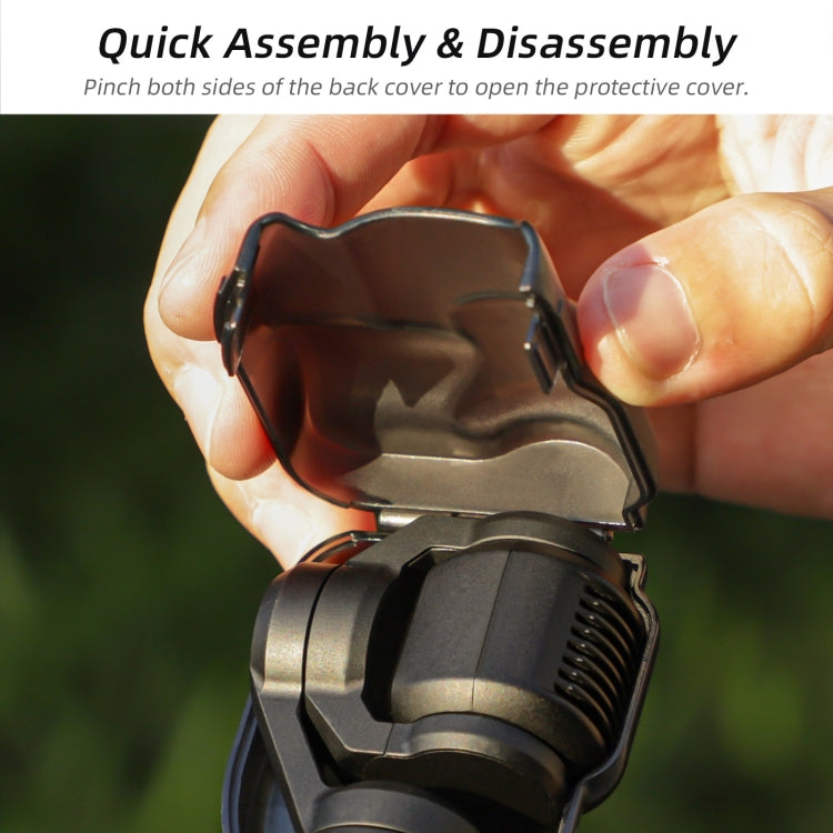 For DJI OSMO Pocket 3 Sunnylife Integrated Gimbal Cover Camera Protector (Black) - Mount & Holder by Sunnylife | Online Shopping South Africa | PMC TechLife | Buy Now Pay Later Mobicred