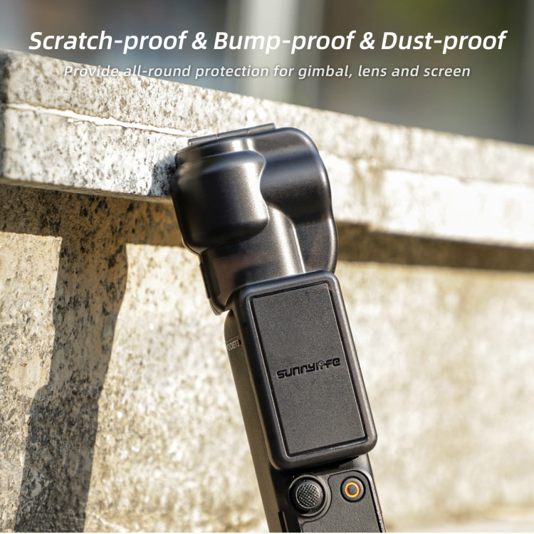 For DJI OSMO Pocket 3 Sunnylife Integrated Gimbal Cover Camera Protector (Black) - Mount & Holder by Sunnylife | Online Shopping South Africa | PMC TechLife | Buy Now Pay Later Mobicred