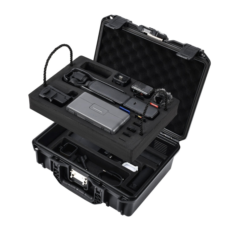 For DJI Osmo Pocket 3 STARTRC TSA Combination Lock Waterproof EVA ABS Dual-layer Suitcase Storage Box (Black) - free shipping - PMC TechLife - Order now!