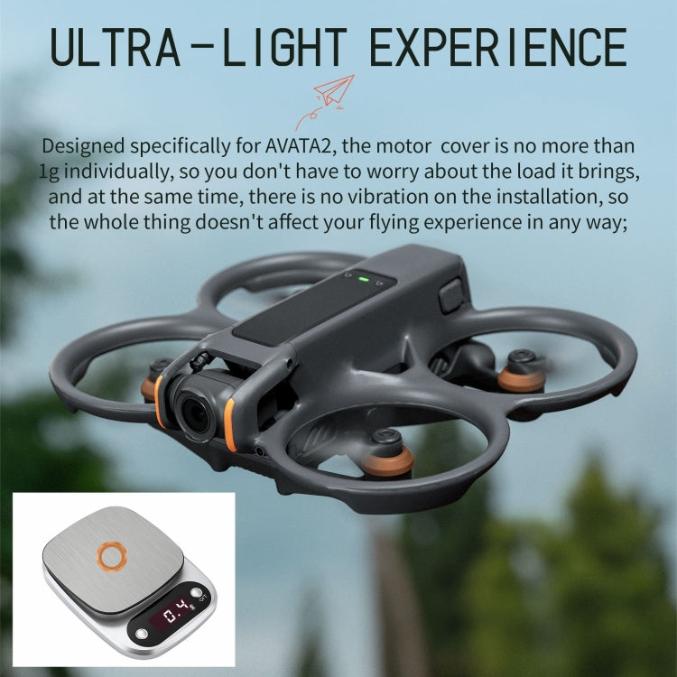 Fr DJI Avata 2 STARTRC Motor Protective Cover (Black+Orange) -  by STARTRC | Online Shopping South Africa | PMC Jewellery | Buy Now Pay Later Mobicred