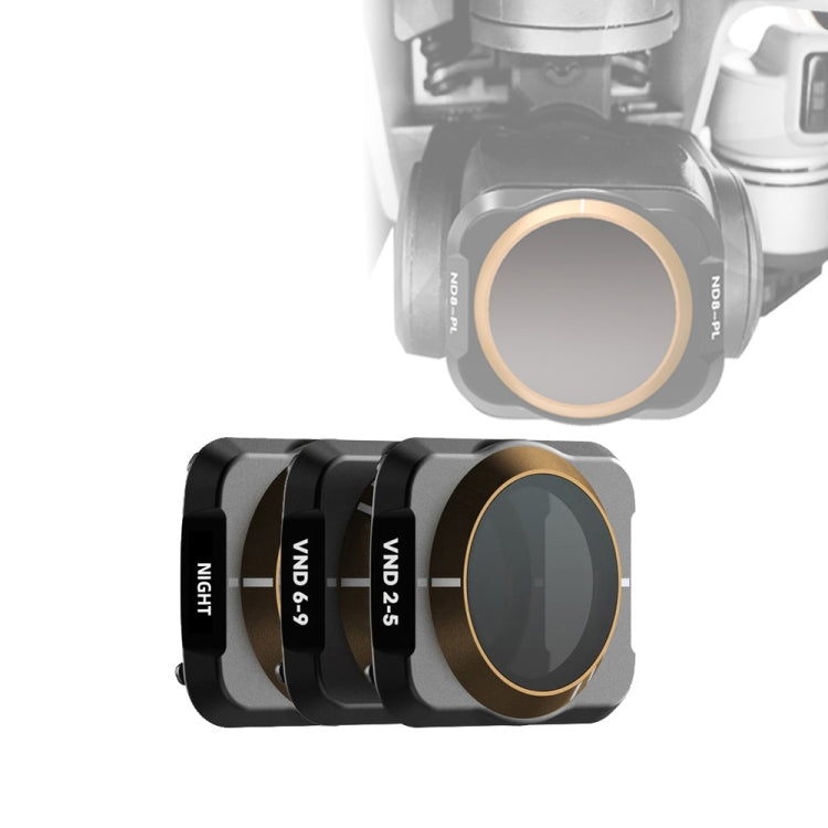 JSR Drone 3 in 1 Variable VND 2-5 Stop + VND 6-9 Stop + NIGHT Light Pollution Reduction Lens Filter for DJI MAVIC Air 2 - Mavic Lens Filter by JSR | Online Shopping South Africa | PMC Jewellery | Buy Now Pay Later Mobicred