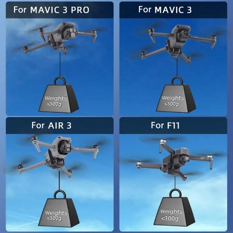 BRDRC Air-Dropping System Drone Thrower Parabolic For DJI Mini 4 Pro / 3 Pro / Air 3 / Mavic 3 / 3 Pro (Black) - free shipping - PMC TechLife - Order now!