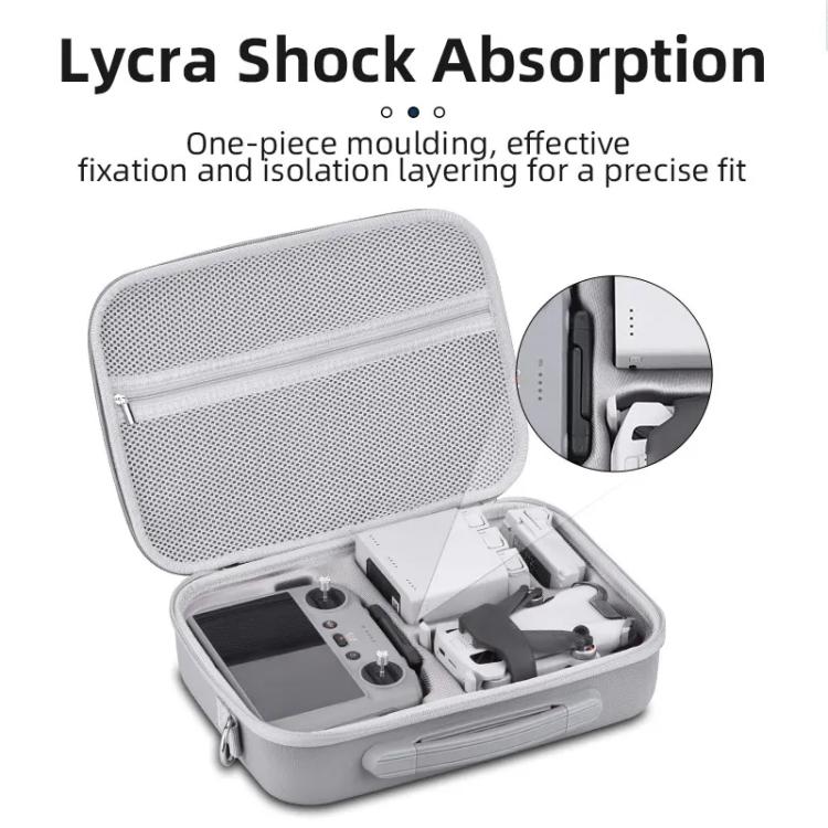 For DJI Mini 4 Pro BRDRC Shoulder Drone Remote Control Storage Carrying Bag (Grey) - free shipping - PMC TechLife - Order now!