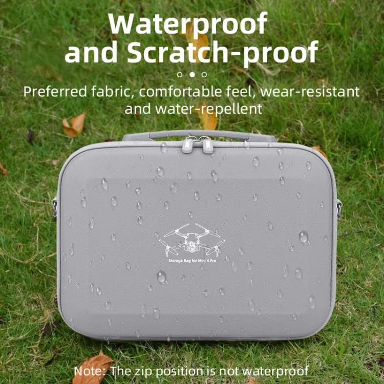 For DJI Mini 4 Pro BRDRC Shoulder Drone Remote Control Storage Carrying Bag (Grey) - free shipping - PMC TechLife - Order now!