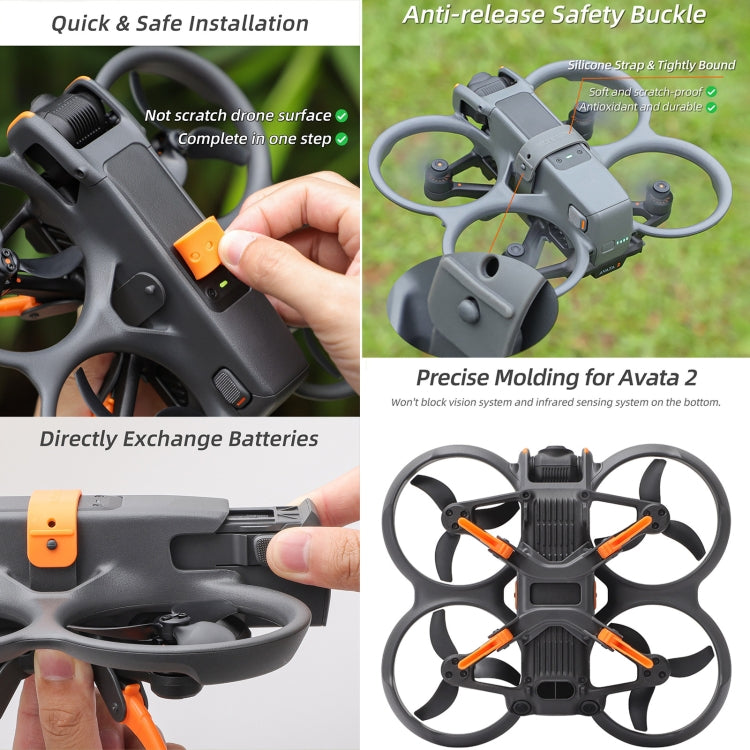 For DJI AVATA 2 Sunnylife LG797 Landing Gear Extensions Heightened Spider Gears Support Leg (Orange) -  by Sunnylife | Online Shopping South Africa | PMC Jewellery | Buy Now Pay Later Mobicred