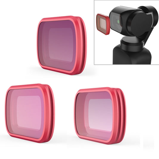 3 PCS PGYTECH P-18C-012 CPL/ND8/ND16 Profession Diving Color Lens Filter for DJI Osmo Pocket - Lens Accessories by PGYTECH | Online Shopping South Africa | PMC Jewellery | Buy Now Pay Later Mobicred