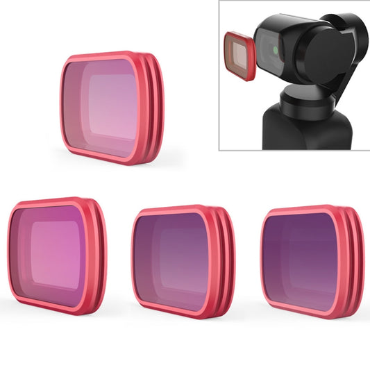 4 PCS PGYTECH P-18C-014 ND/PL Profession Diving Color Lens Filter for DJI Osmo Pocket - Lens Accessories by PGYTECH | Online Shopping South Africa | PMC Jewellery | Buy Now Pay Later Mobicred