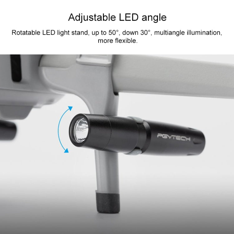 PGYTECH P-16A-038 Portable Heightened Landing Gear Extensions Rack LED Headlamp Set for DJI Mavic Air 2 - free shipping - PMC TechLife - Order now!
