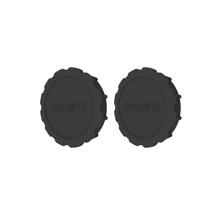 For DJI Osmo Action 5 Pro / 4 / 3 Sunnylife 2pcs Silicone Lens Cap (Black) - Other by Sunnylife | Online Shopping South Africa | PMC TechLife | Buy Now Pay Later Mobicred