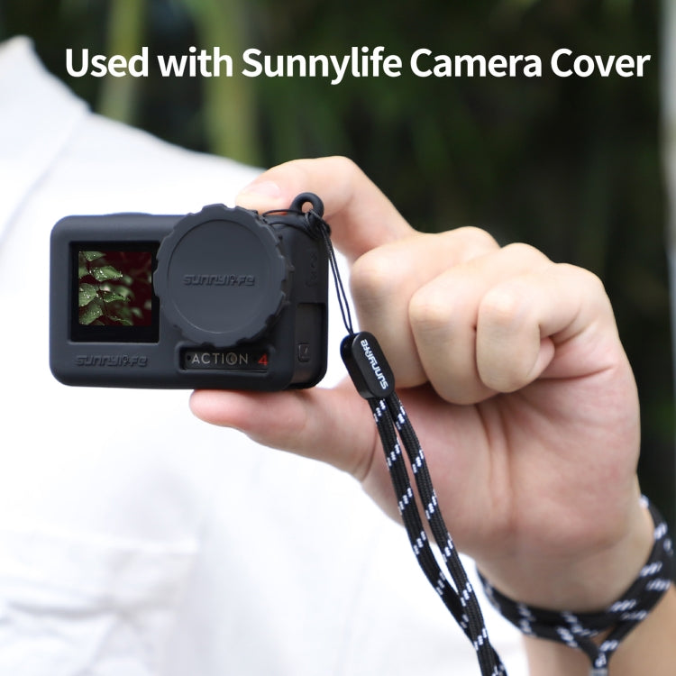 For DJI Osmo Action 5 Pro / 4 / 3 Sunnylife 2pcs Silicone Lens Cap (Black) - Other by Sunnylife | Online Shopping South Africa | PMC TechLife | Buy Now Pay Later Mobicred