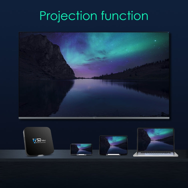H50 Mini 4K Smart Network TV Box, Android 10.0, RK3318 Quad Core, 2GB+32GB, US Plug - RK3318 by PMC TechLife | Online Shopping South Africa | PMC TechLife | Buy Now Pay Later Mobicred