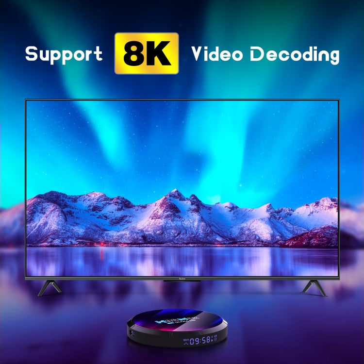 H96 Max 8K Ultra HD Smart TV Box Android 13.0 Media Player with Remote Control, RK3528 Quad-Core, 4GB+32GB(EU Plug) - RK3318 by PMC Jewellery | Online Shopping South Africa | PMC Jewellery | Buy Now Pay Later Mobicred