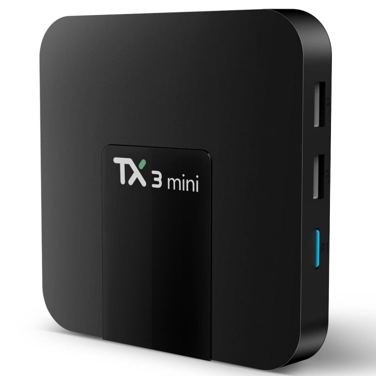 TX3 Mini 4K*2K Display HD Smart TV BOX Player with Remote Controller, Android 7.1 OS Amlogic S905W up to 2.0 GHz, Quad core ARM Cortex-A53, RAM: 2GB DDR3, ROM: 16GB, Supports WiFi & TF & AV In & DC In, AU Plug(Black) - Amlogic S905 by PMC Jewellery | Online Shopping South Africa | PMC Jewellery | Buy Now Pay Later Mobicred