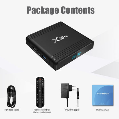 X96 Air 8K Smart TV BOX Android 9.0 Media Player with Remote Control, Quad-core Amlogic S905X3, RAM: 2GB, ROM: 16GB, Dual Band WiFi, AU Plug - Amlogic S905 by PMC Jewellery | Online Shopping South Africa | PMC Jewellery | Buy Now Pay Later Mobicred