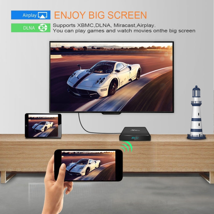 X96 Air 8K Smart TV BOX Android 9.0 Media Player with Remote Control, Quad-core Amlogic S905X3, RAM: 4GB, ROM: 64GB, Dual Band WiFi, Bluetooth, UK Plug - Amlogic S905 by PMC Jewellery | Online Shopping South Africa | PMC Jewellery | Buy Now Pay Later Mobicred