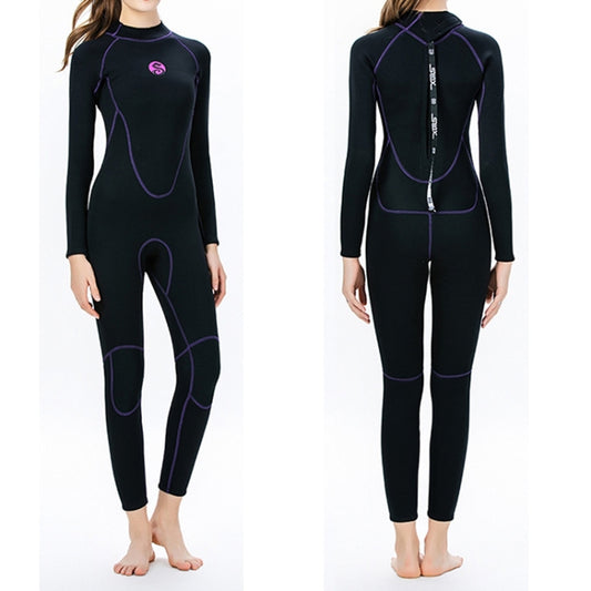 SLINX 1714 3mm Neoprene Super Elastic Warm Long-sleeved Full Body One-piece Wetsuit for Women, Size: L - Swimwear by SLINX | Online Shopping South Africa | PMC Jewellery