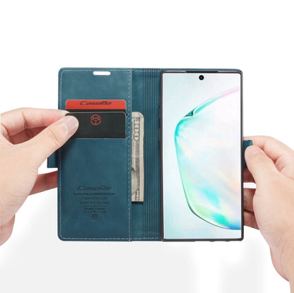 CaseMe-013 Multifunctional Horizontal Flip Leather Case with Card Slot & Holder for Galaxy Note 10(Blue) - Galaxy Phone Cases by CaseMe | Online Shopping South Africa | PMC Jewellery | Buy Now Pay Later Mobicred