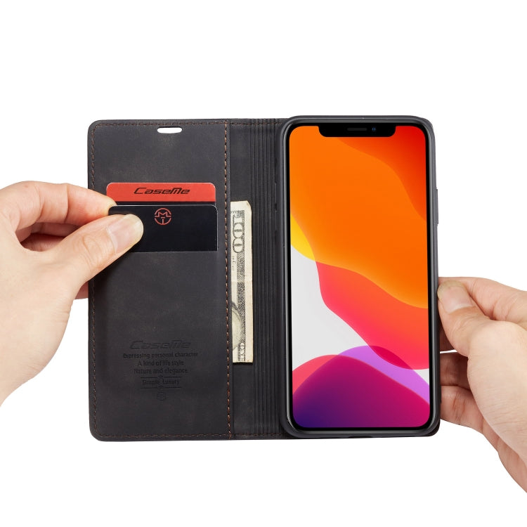 CaseMe-013 Multifunctional Horizontal Flip Leather Case with Card Slot & Holder & Wallet for iPhone 11 Pro(Black) - free shipping - PMC Jewellery - Order now!