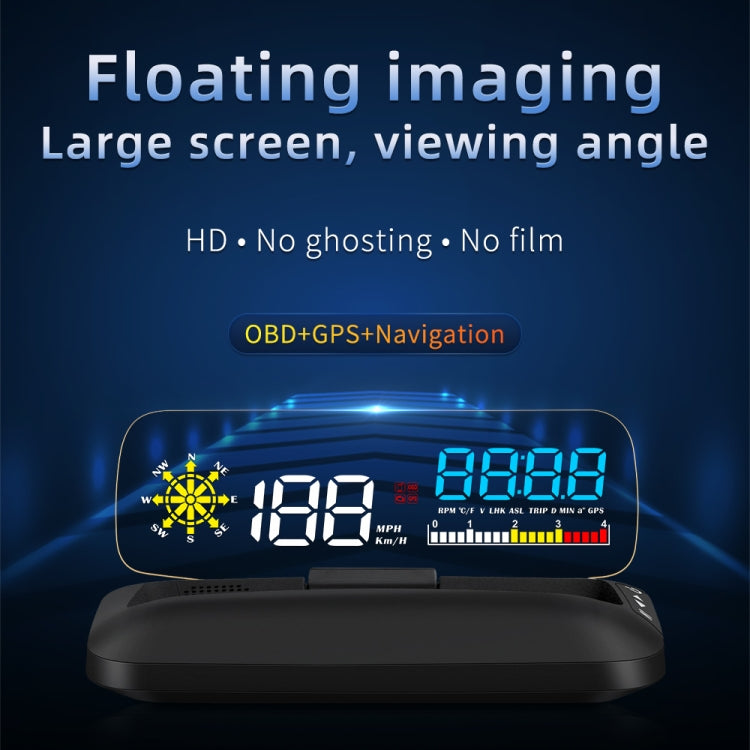 C5 OBD2 + GPS Mode Car HUD Head-up Display Water Temperature / Vehicle Speed / Voltage - Head Up Display System by PMC Jewellery | Online Shopping South Africa | PMC Jewellery | Buy Now Pay Later Mobicred