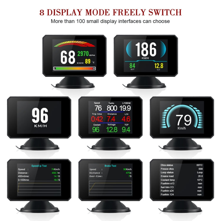 P16 Car HUD Head-up Display OBD2 Fault Code Elimination - Head Up Display System by PMC Jewellery | Online Shopping South Africa | PMC Jewellery | Buy Now Pay Later Mobicred