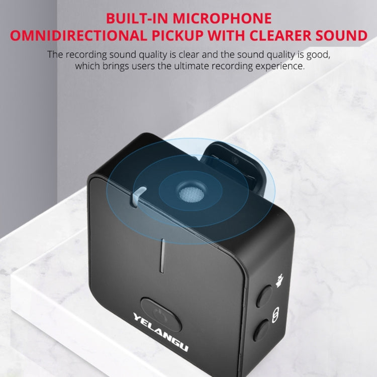 YELANGU MX5 2.4G Live Broadcast Interview Wireless Recording Camera Microphone, 1 Receiver to 1 Transmitter - Microphone by YELANGU | Online Shopping South Africa | PMC Jewellery | Buy Now Pay Later Mobicred