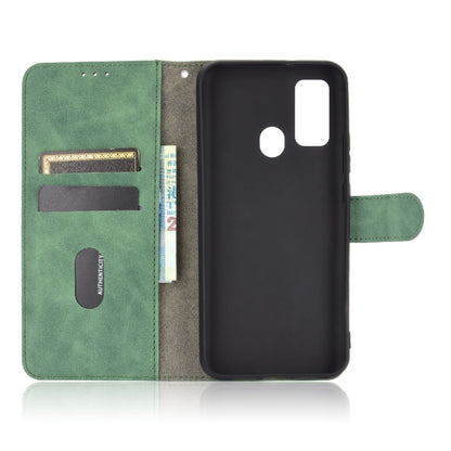 For DOOGEE N30 Solid Color Skin Feel Magnetic Buckle Horizontal Flip Calf Texture PU Leather Case with Holder & Card Slots & Wallet(Green) - More Brand by PMC Jewellery | Online Shopping South Africa | PMC Jewellery | Buy Now Pay Later Mobicred