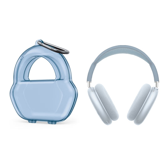 PP Jelly Color Headphone Protective Case for AirPods Max, with Hook(Blue) - For AirPods Max by PMC Jewellery | Online Shopping South Africa | PMC Jewellery