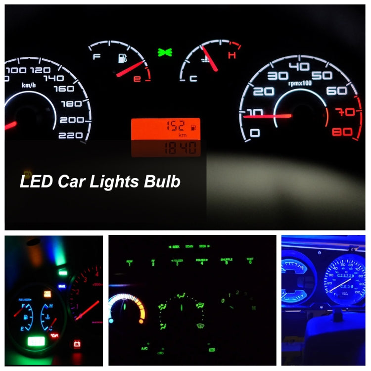 30 PCS T5 1LED SMD-5050 Car Modification LED Indicator Light Blue Light - Clearance Lights by PMC TechLife | Online Shopping South Africa | PMC TechLife | Buy Now Pay Later Mobicred