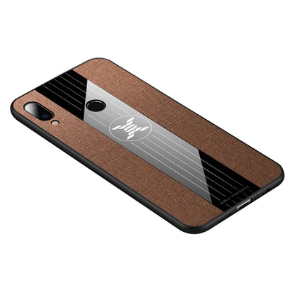 For Meizu Note 9 XINLI Stitching Cloth Texture Shockproof TPU Protective Case(Brown) - Meizu by XINLI | Online Shopping South Africa | PMC Jewellery | Buy Now Pay Later Mobicred