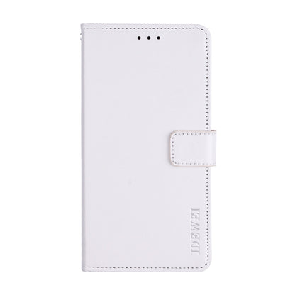 For Lenovo K12 idewei Crazy Horse Texture Horizontal Flip Leather Case with Holder & Card Slots & Wallet(White) - Lenovo by idewei | Online Shopping South Africa | PMC Jewellery | Buy Now Pay Later Mobicred