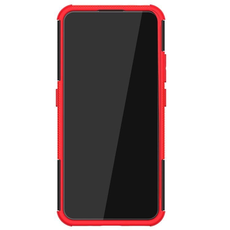 For Nokia 3.4 / 5.4 Tire Texture Shockproof TPU+PC Protective Case with Holder(Red) - Nokia Cases by PMC Jewellery | Online Shopping South Africa | PMC Jewellery | Buy Now Pay Later Mobicred