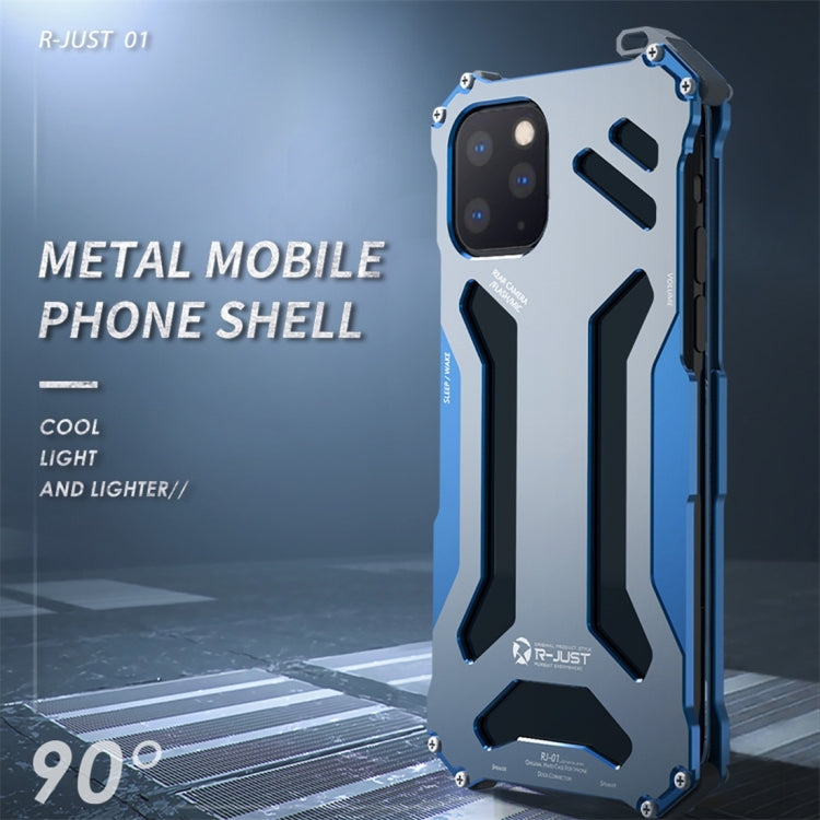 For iPhone 11 Pro Max R-JUST Shockproof Dustproof Armor Metal Protective Case(Black) - iPhone 11 Pro Max Cases by R-JUST | Online Shopping South Africa | PMC Jewellery