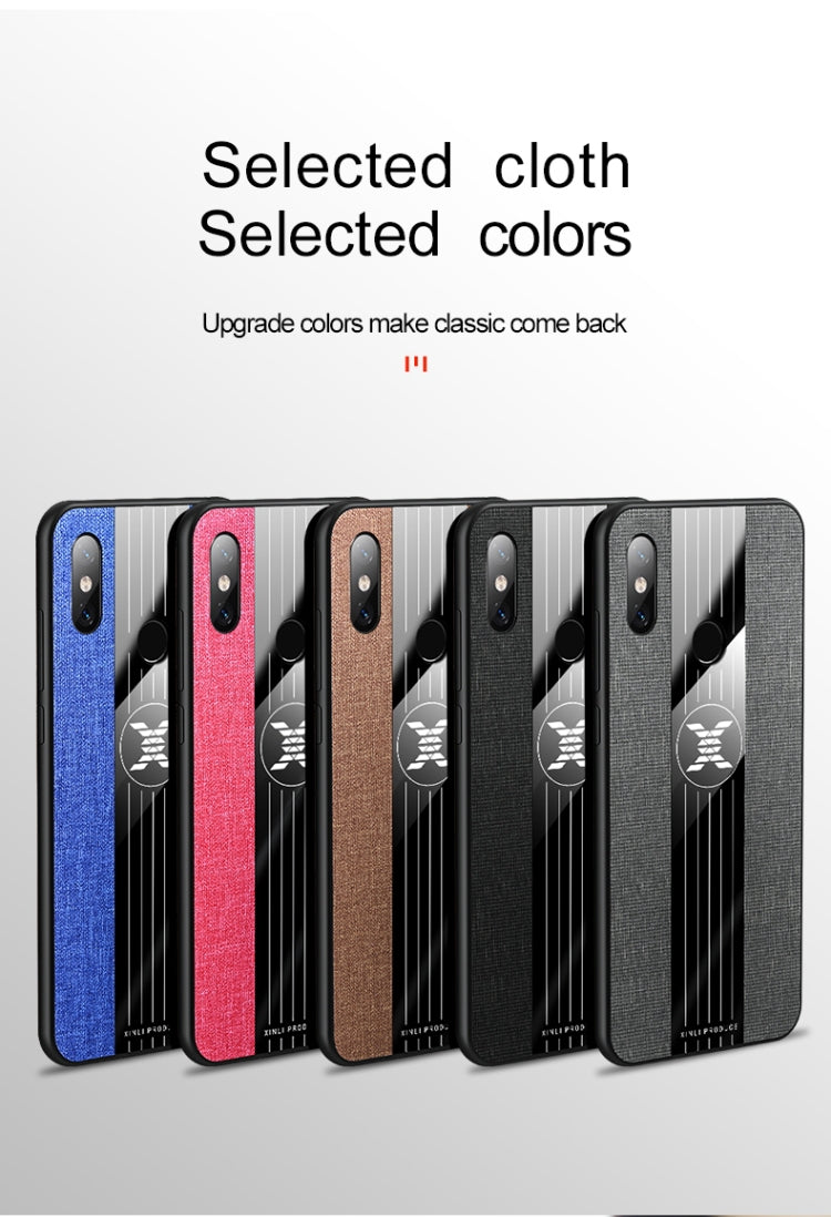 For Xiaomi Mi 8 Lite XINLI Stitching Cloth Texture Shockproof TPU Protective Case(Black) - Xiaomi Cases by XINLI | Online Shopping South Africa | PMC Jewellery