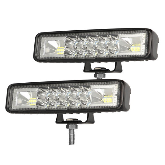 2 PCS Car 6 inch Dual-row Mixed Light Strip Lamp Floodlight & Spotlight Work Light - Work Lights by PMC Jewellery | Online Shopping South Africa | PMC Jewellery | Buy Now Pay Later Mobicred