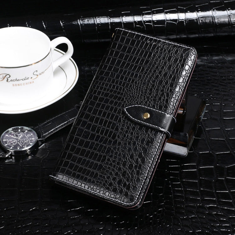 For TCL 10 5G idewei Crocodile Texture Horizontal Flip Leather Case with Holder & Card Slots & Wallet(Black) - More Brand by idewei | Online Shopping South Africa | PMC Jewellery | Buy Now Pay Later Mobicred