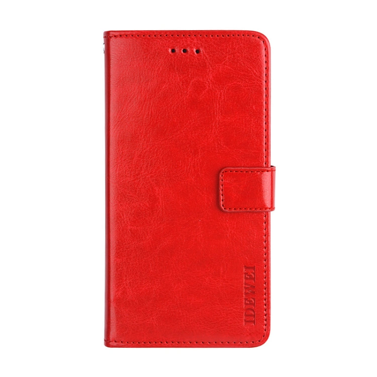For Blackview A70 idewei Crazy Horse Texture Horizontal Flip Leather Case with Holder & Card Slots & Wallet(Red) - More Brand by idewei | Online Shopping South Africa | PMC TechLife | Buy Now Pay Later Mobicred