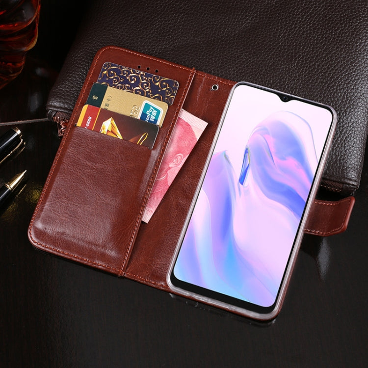 For Blackview A70 idewei Crazy Horse Texture Horizontal Flip Leather Case with Holder & Card Slots & Wallet(Black) - More Brand by idewei | Online Shopping South Africa | PMC Jewellery | Buy Now Pay Later Mobicred